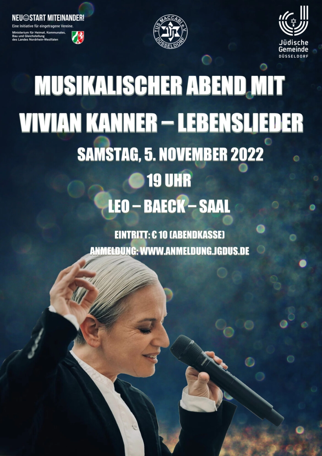Musikalischer Abend mit Vivian Kanner – Lebenslieder
